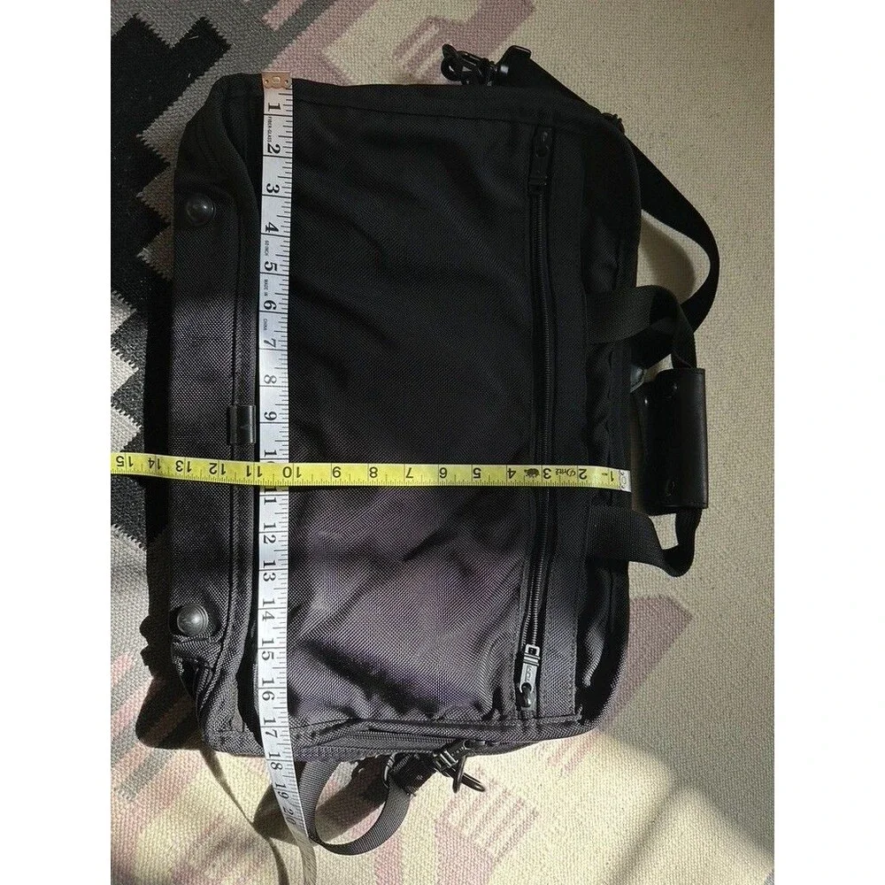 TUMI Black Nylon Bag Messenger Briefcase Laptop Travel Satchel Business